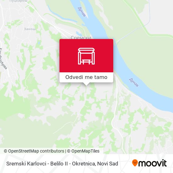 Sremski Karlovci - Belilo II - Okretnica mapa