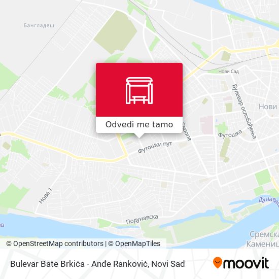 Bulevar Bate Brkića - Anđe Ranković mapa