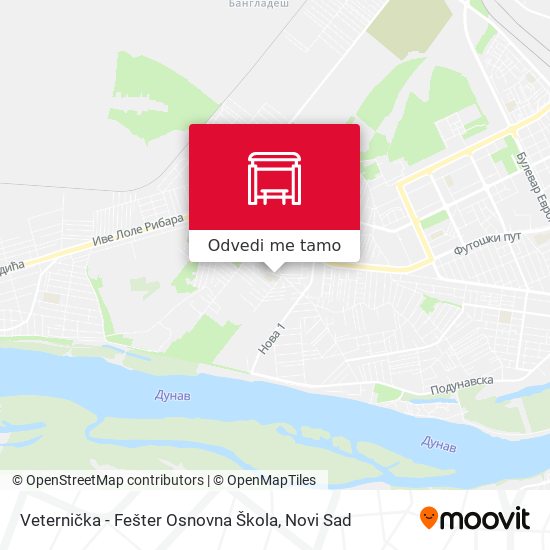 Veternička - Fešter Osnovna Škola mapa
