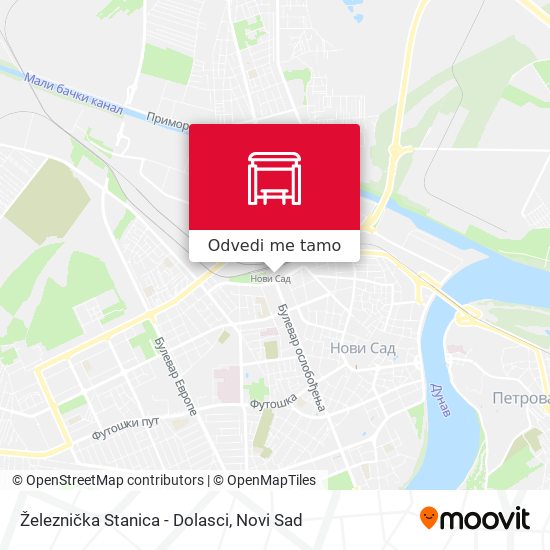 Železnička Stanica - Dolasci mapa