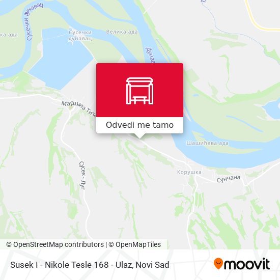 Susek I - Nikole Tesle 168 - Ulaz mapa