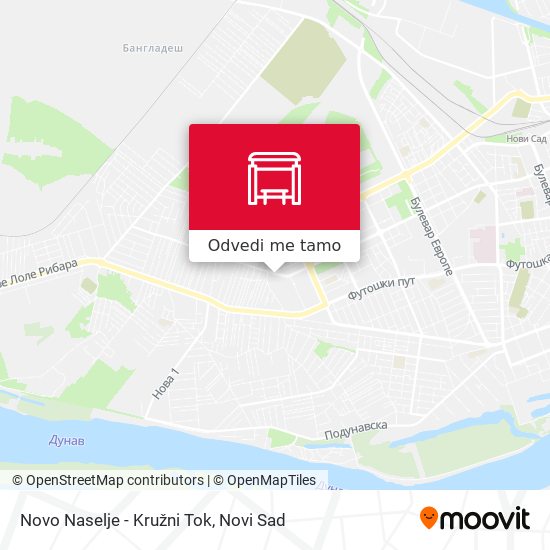 Novo Naselje - Kružni Tok mapa