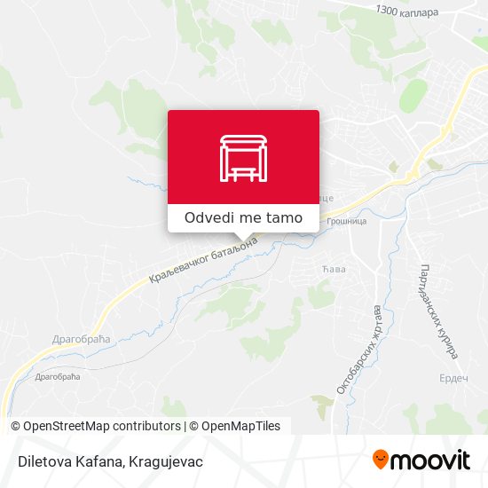 Diletova Kafana mapa