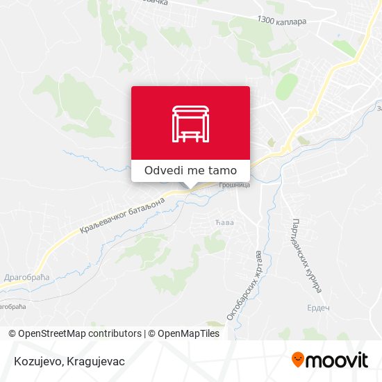 Kozujevo mapa