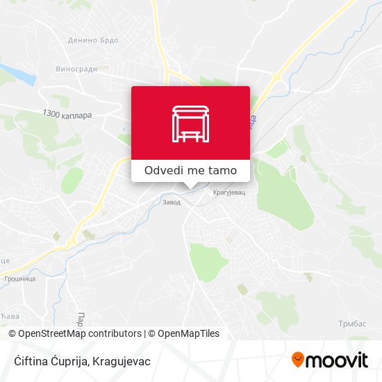 Ćiftina Ćuprija mapa