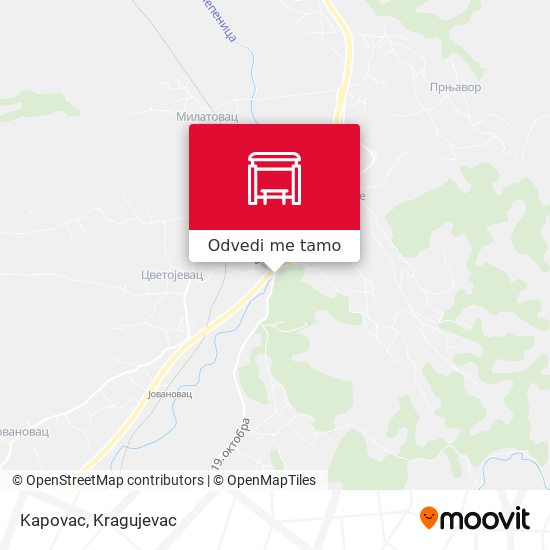 Kapovac mapa