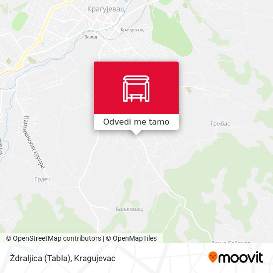 Ždraljica (Tabla) mapa