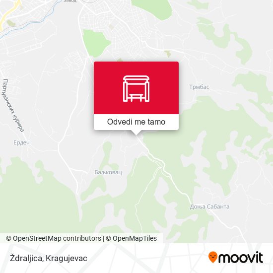 Ždraljica mapa