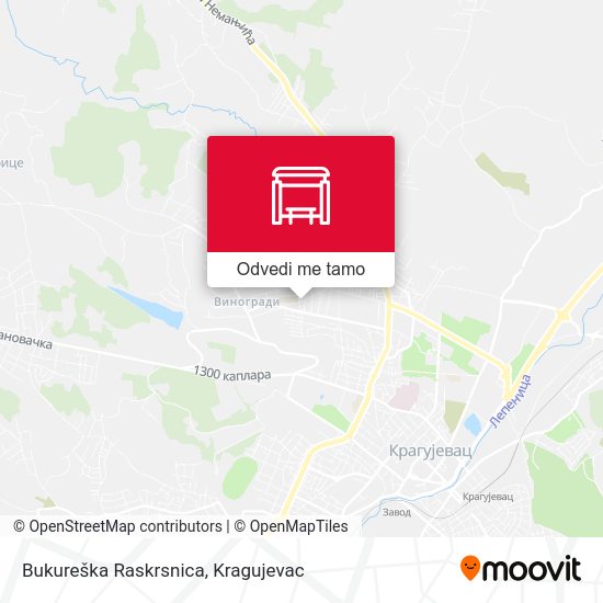 Bukureška Raskrsnica mapa