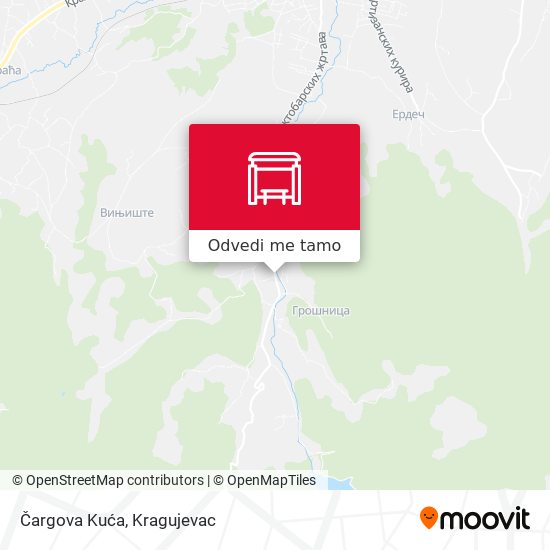 Čargova Kuća mapa