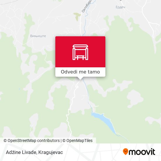 Adžine Livade mapa