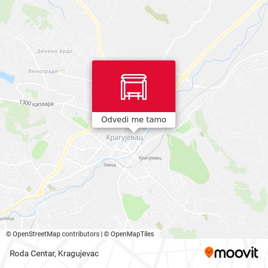 Roda Centar mapa