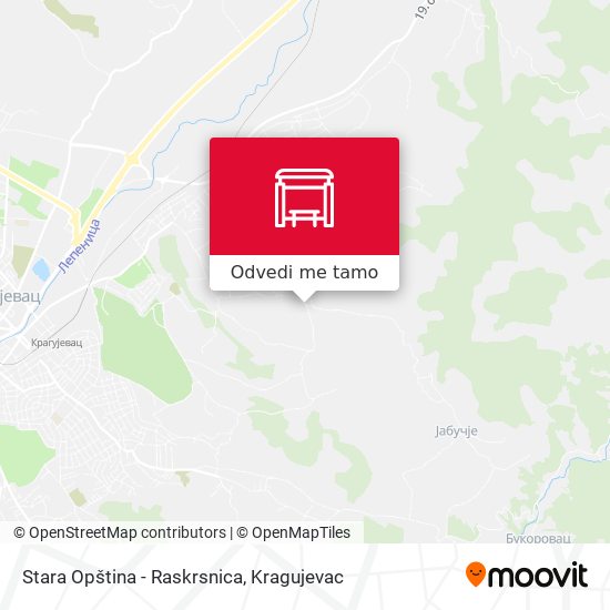 Stara Opština - Raskrsnica mapa