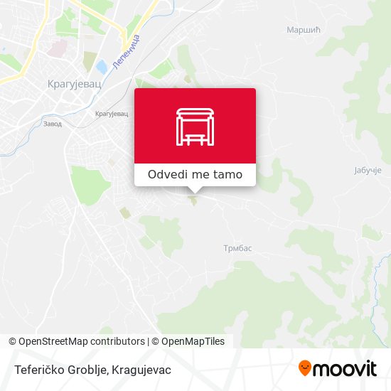 Teferičko Groblje mapa