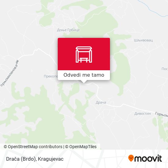 Drača (Brdo) mapa