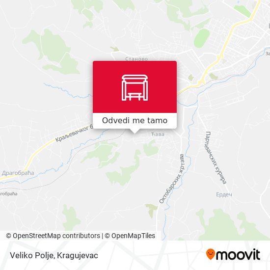 Veliko Polje mapa