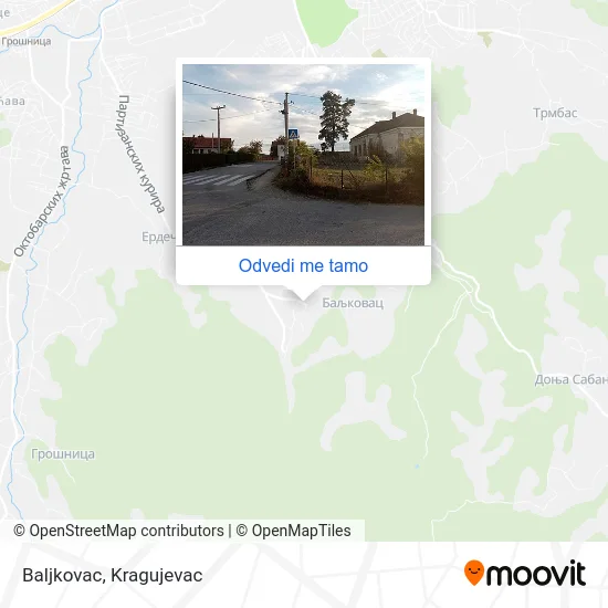 Baljkovac mapa