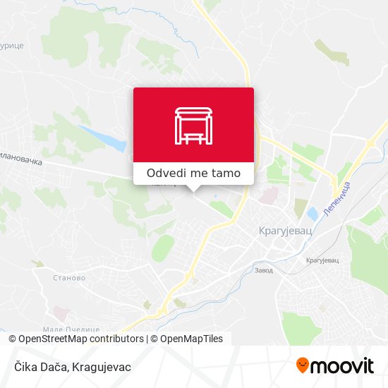 Čika Dača mapa