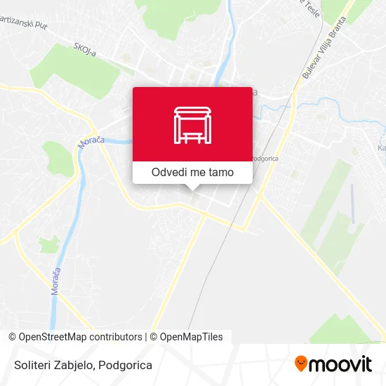 Soliteri Zabjelo mapa