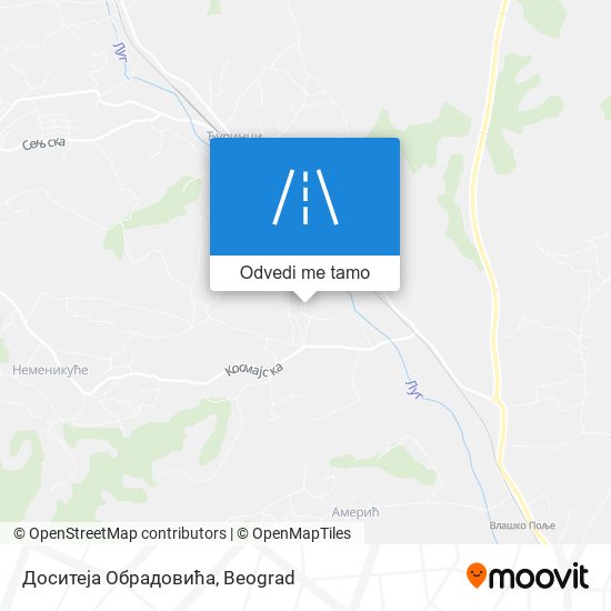 Доситеја Обрадовића mapa