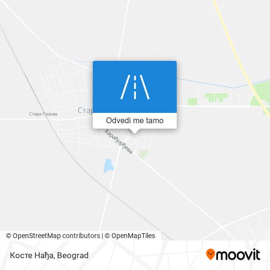 Косте Нађа mapa