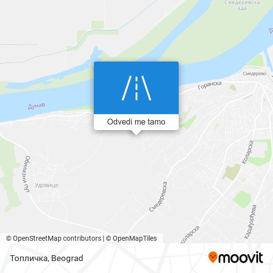 Топличка mapa