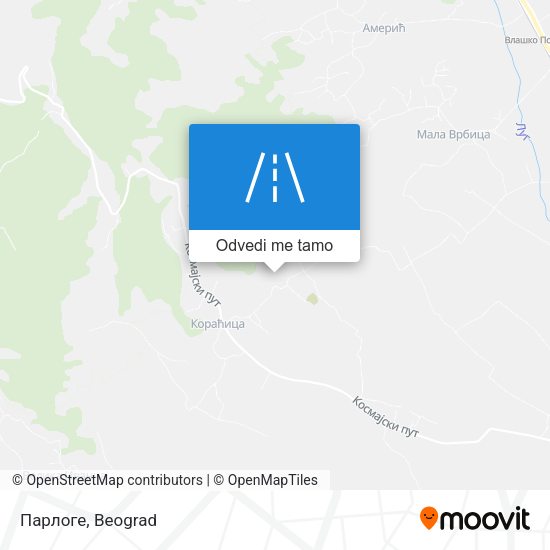 Парлоге mapa