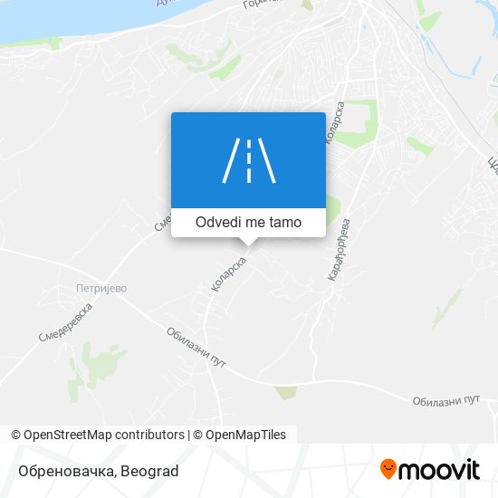 Обреновачка mapa