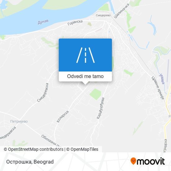 Острошка mapa