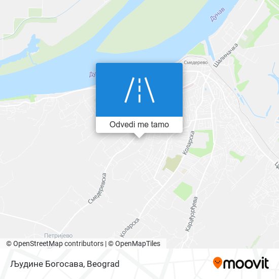 Људине Богосава mapa