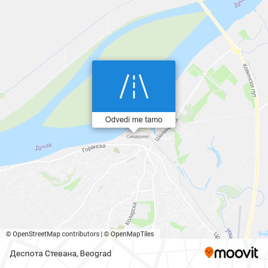 Деспота Стевана mapa