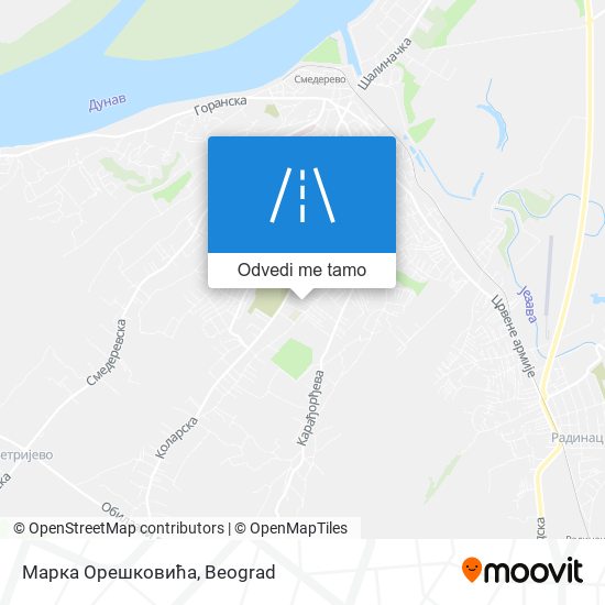 Марка Орешковића mapa