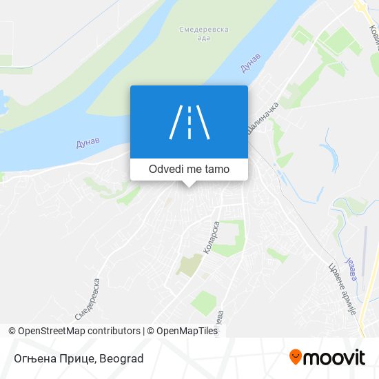 Огњена Прице mapa