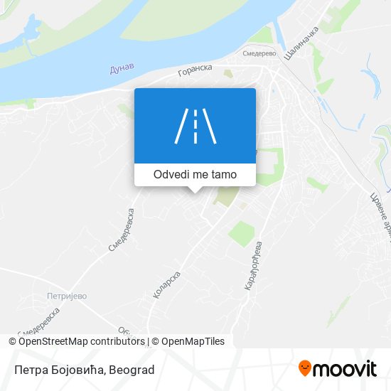 Петра Бојовића mapa