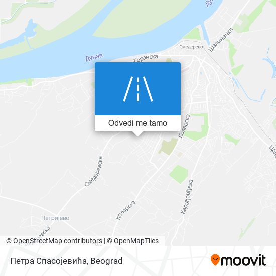 Петра Спасојевића mapa