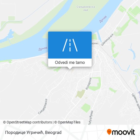 Породице Угричић mapa