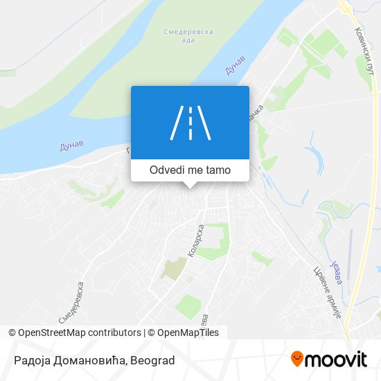 Радоја Домановића mapa