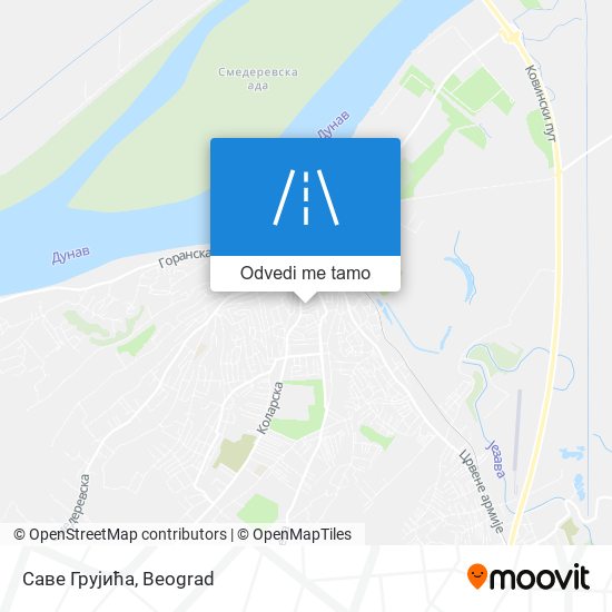 Саве Грујића mapa
