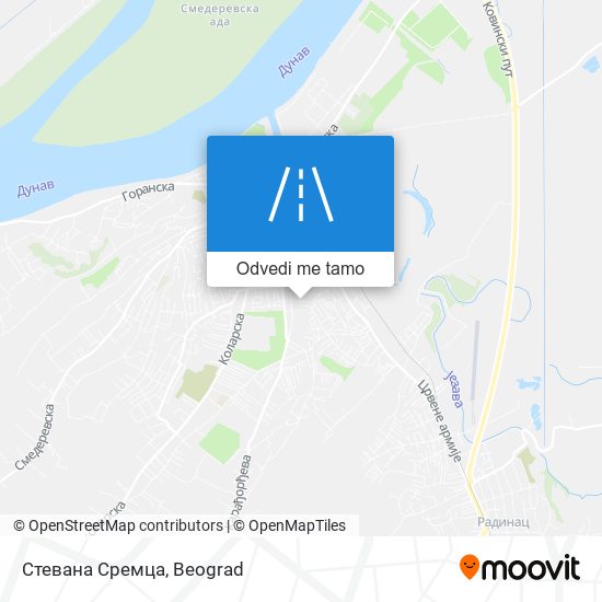 Стевана Сремца mapa