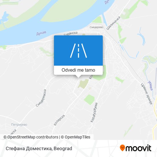 Стефана Доместика mapa