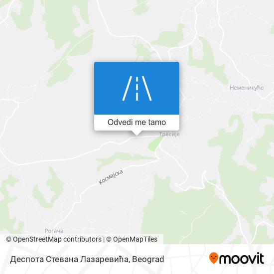 Деспота Стевана Лазаревића mapa