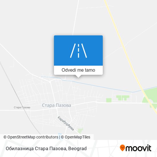 Обилазница Стара Пазова mapa