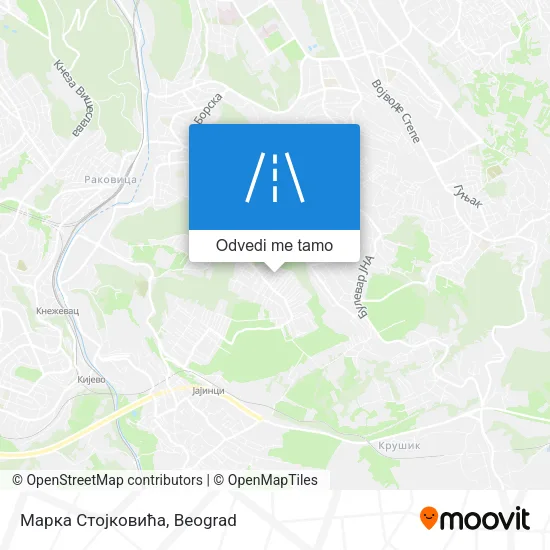 Марка Стојковића mapa