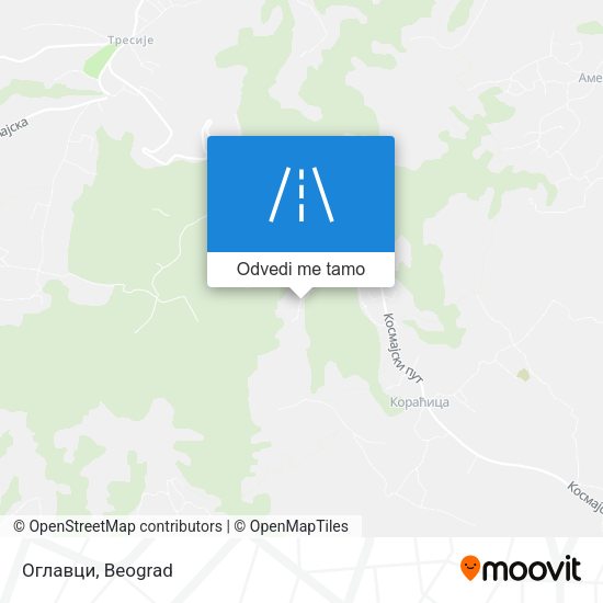 Оглавци mapa