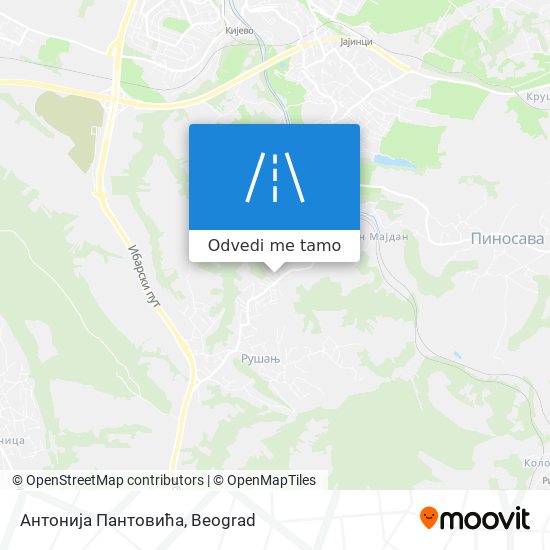 Антонија Пантовића mapa