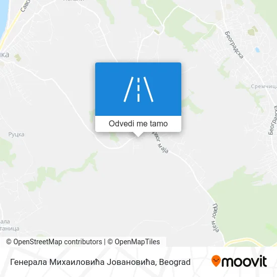 Генерала Михаиловића Јовановића mapa