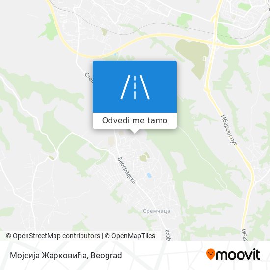 Мојсија Жарковића mapa