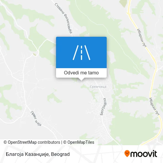 Благоја Казанџије mapa