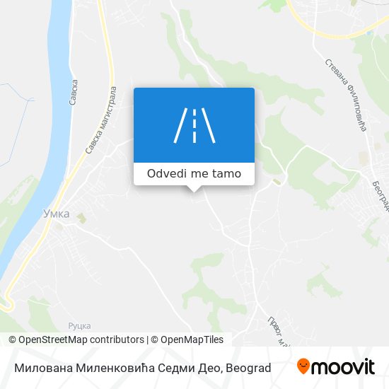 Милована Миленковића Седми Део mapa