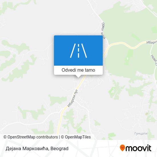 Дејана Марковића mapa